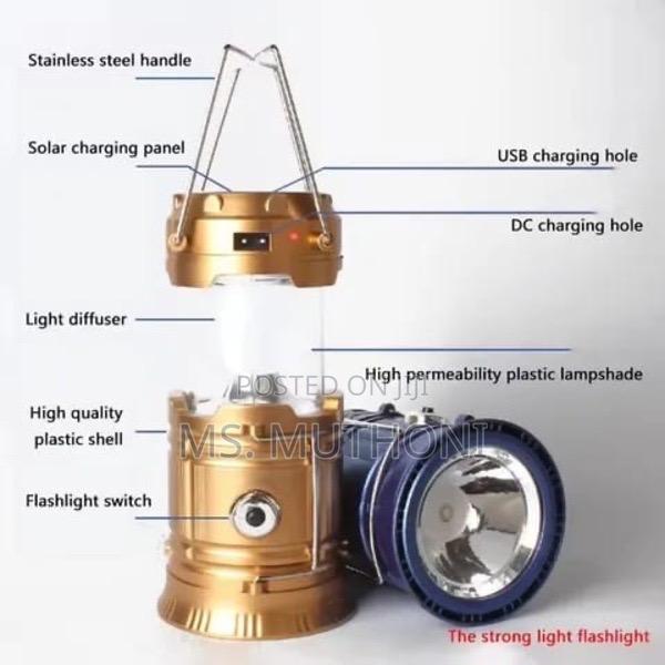 Rechargeable+Solar Camping Lantern* - main view