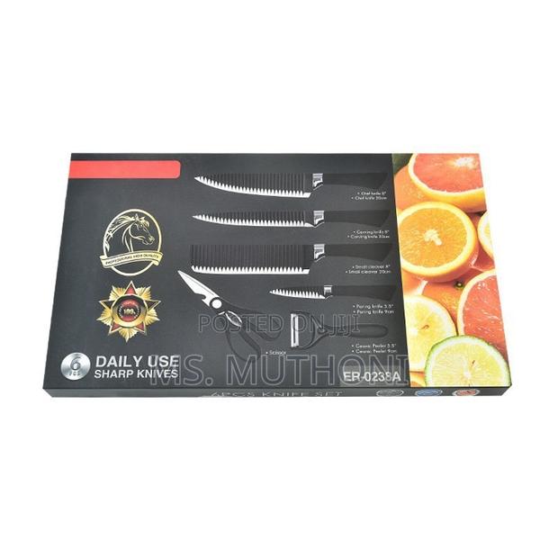 6 PCS Set Kitchen Knife Set* - thumbnail 3