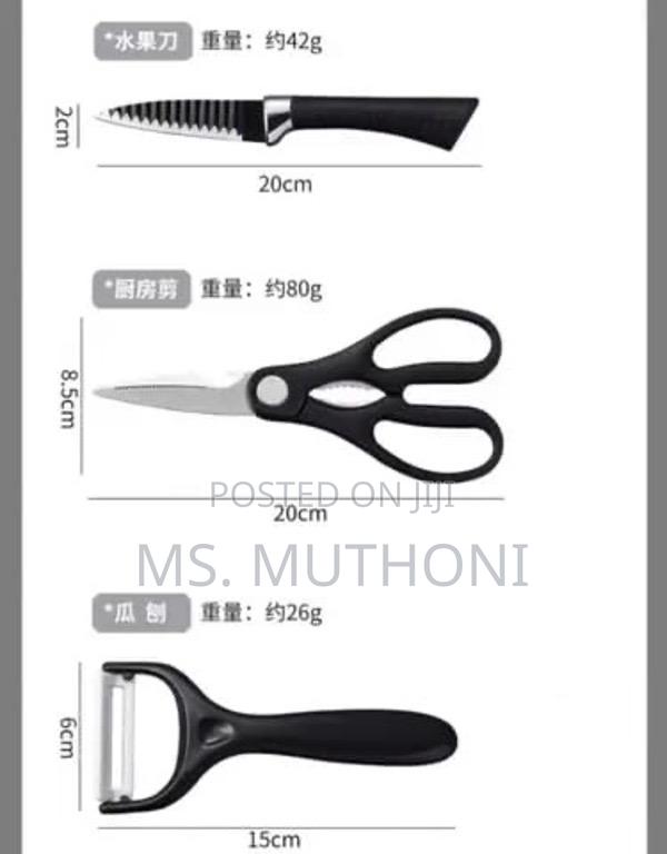 6 PCS Set Kitchen Knife Set* - thumbnail 4