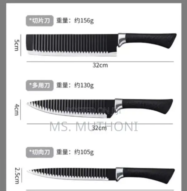 6 PCS Set Kitchen Knife Set*