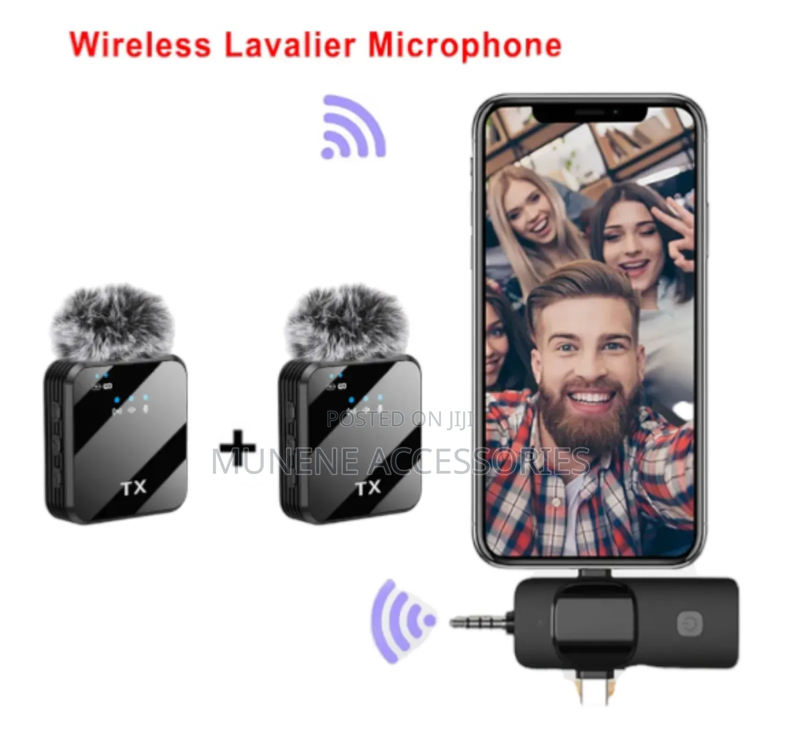 F11-2 3in1 Dual Microphone for USB C\iPhone Phone and Camera