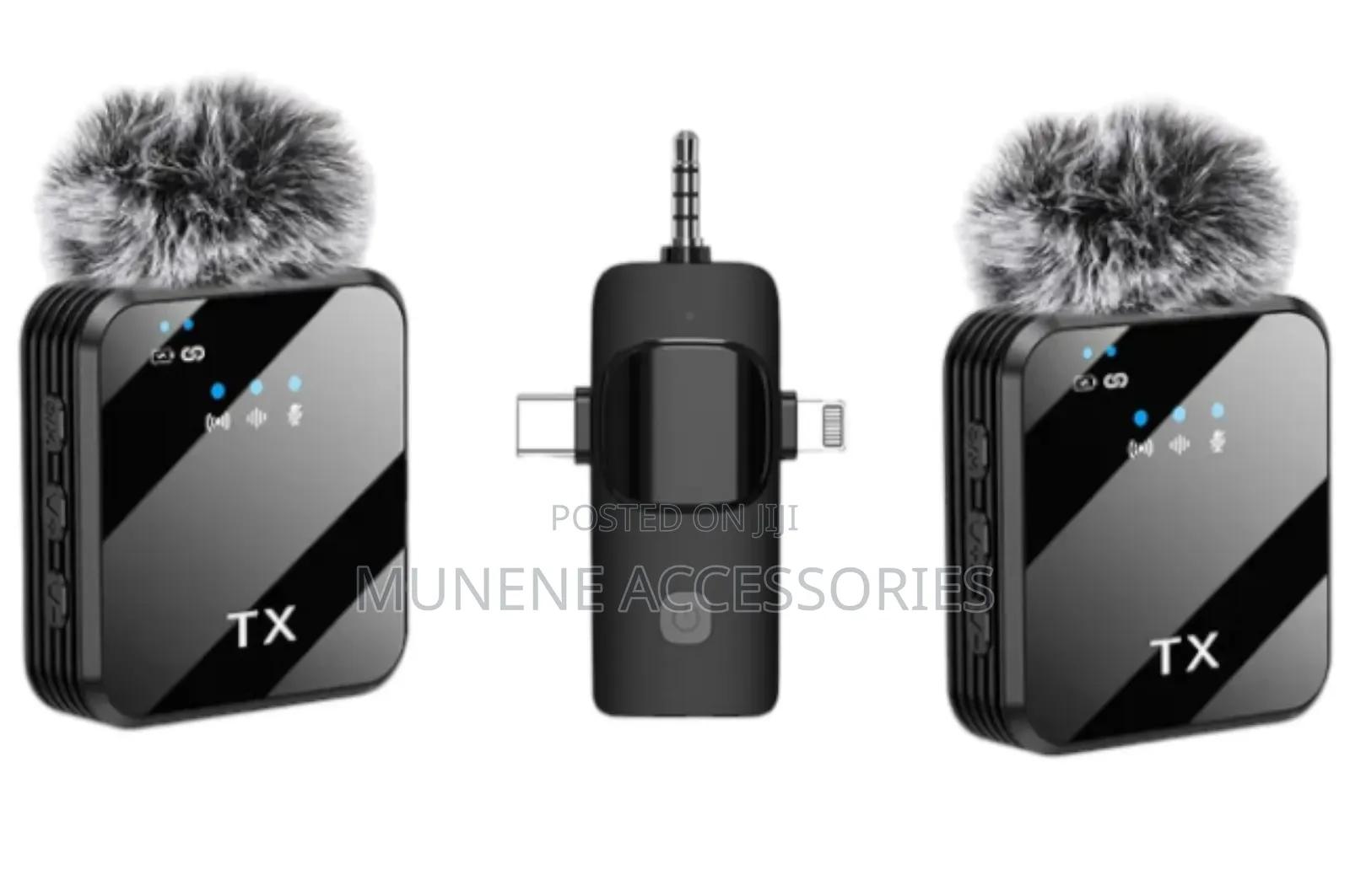 F11-2 3in1 Dual Microphone for USB C\iPhone Phone and Camera