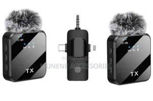 F11-2 3in1 Dual Microphone for USB C\iPhone Phone and Camera
