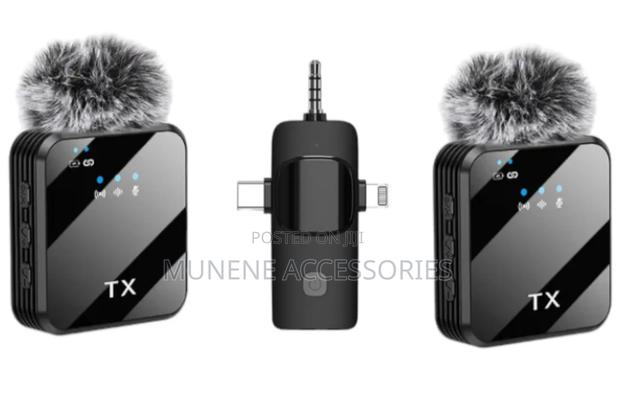 F11-2 3in1 Dual Microphone for USB C\iPhone Phone and Camera - thumbnail 4