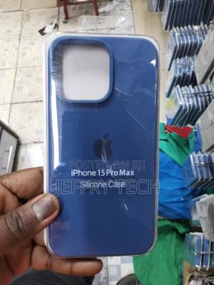 iPhone 15 Pro Max Silicone Case With - Storm Blue - main view
