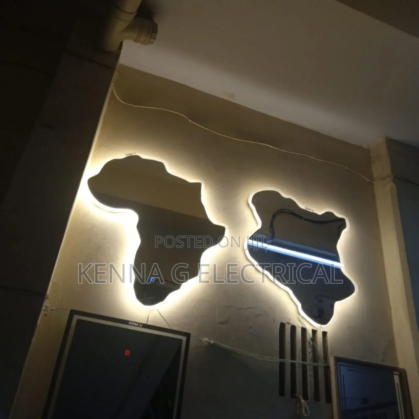Led Mirror Light African Shape Mirror Light