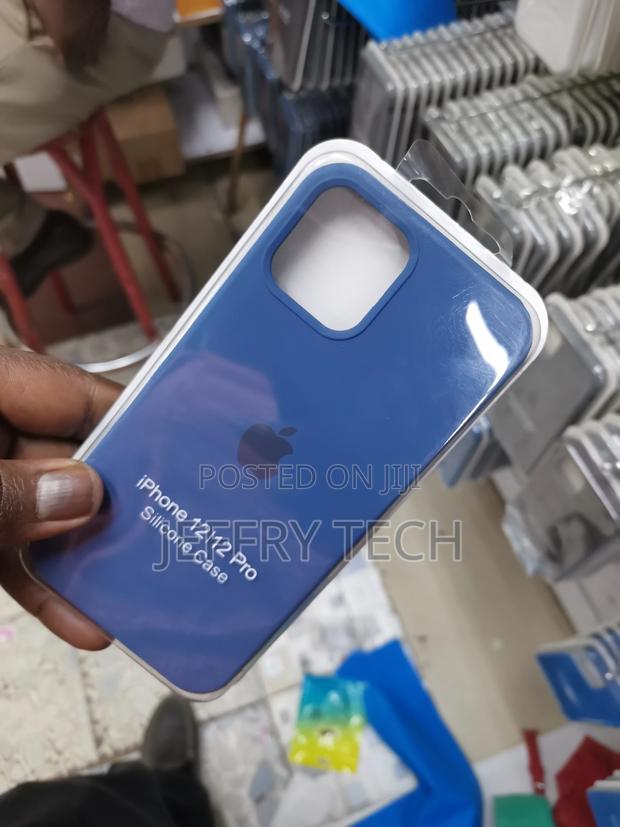 Silicone Case for iPhone 12 Pro - Deep Blue - thumbnail 3