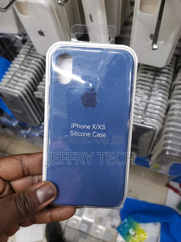 Apple iPhone X/Xs Original Silicone Case - Blue - main view