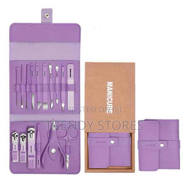 Purple 17pcs Manicure/Pedicure Set - main view