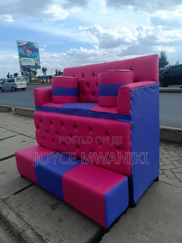 Pedicure Seat, Purple and Pink 2 Seater With Armrest