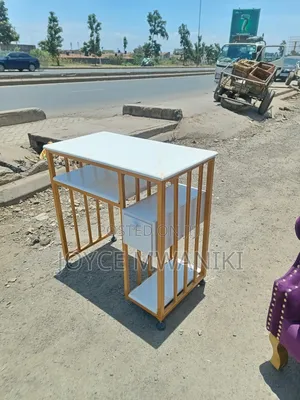 Manicure Marble Table, With Drawer 