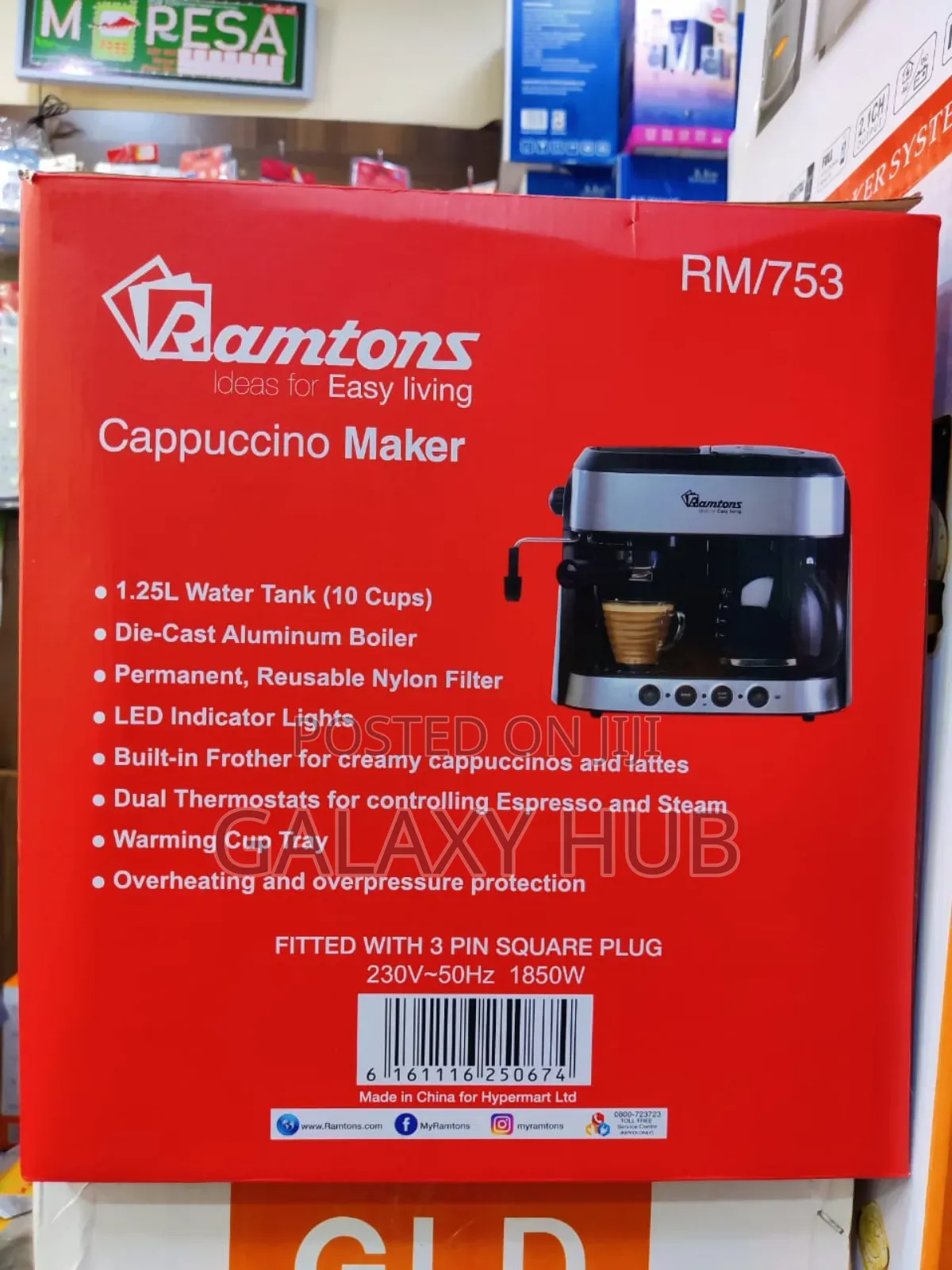Ramtons Cappuccino Maker Rm753 Coffee Maker
