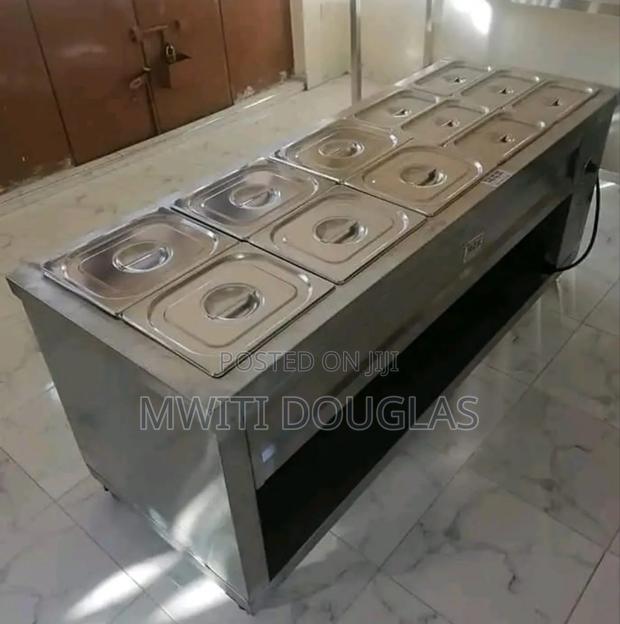Stainless Steel Food Warmer Display
