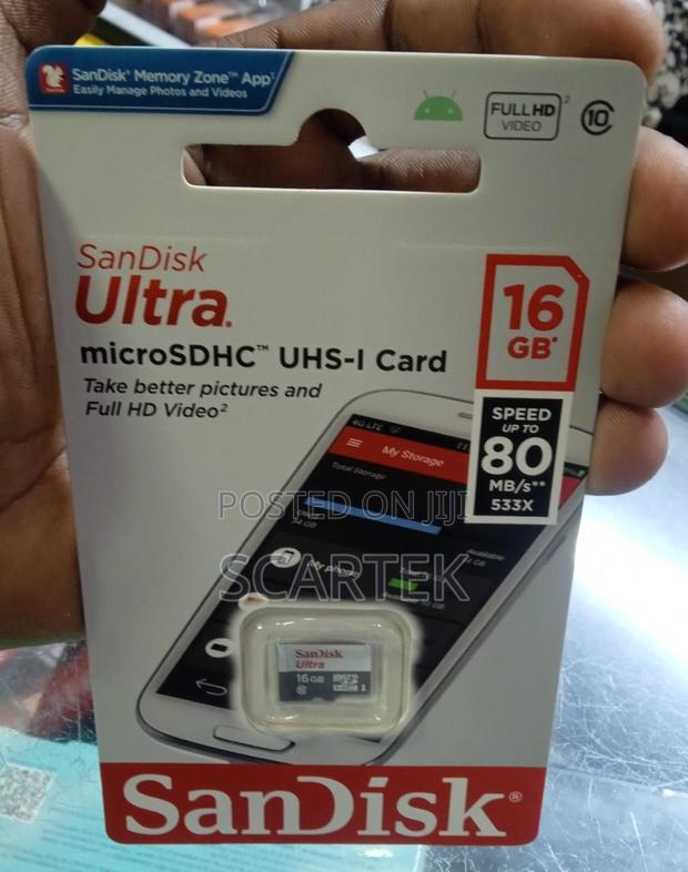 Sandisksk Ultra Microsdhc UHS-I Card - main view