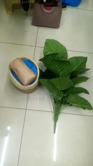 Basket and Plant 80cm Variety of Colours of Baskets