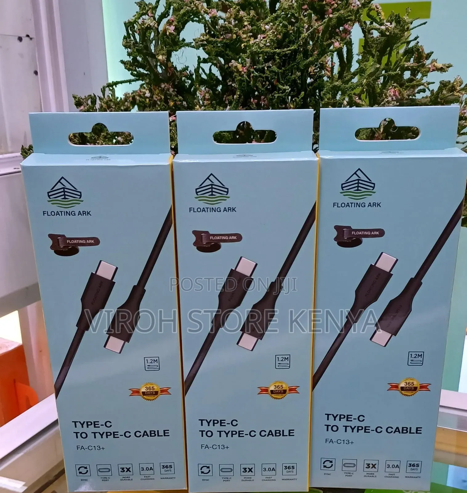 Floating Ark Type C to C Charging Cable 1.2 M Long