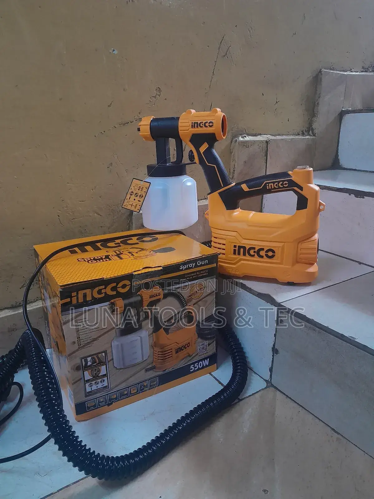 Original 550w Ingco Spray Gun Plus Pipe.