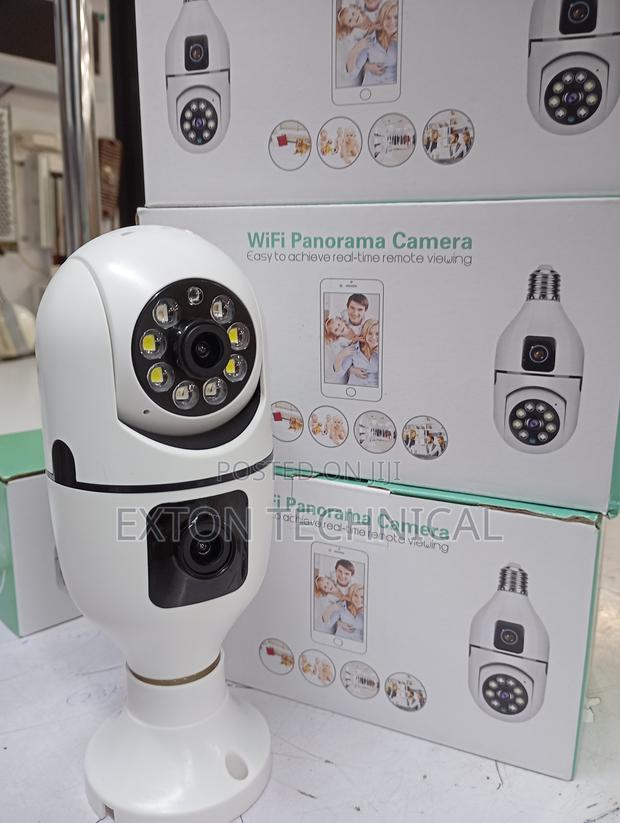Dual Lens Wifi Bulb Camera - main view