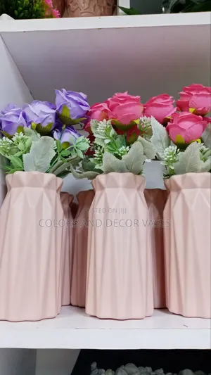 Flowers and Vases Hard Plastic