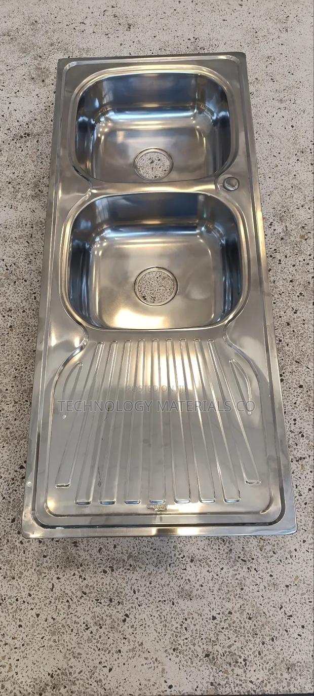 Kitchen Sink,Double Bowl,Single Drain,Stainless Steel. - thumbnail 2