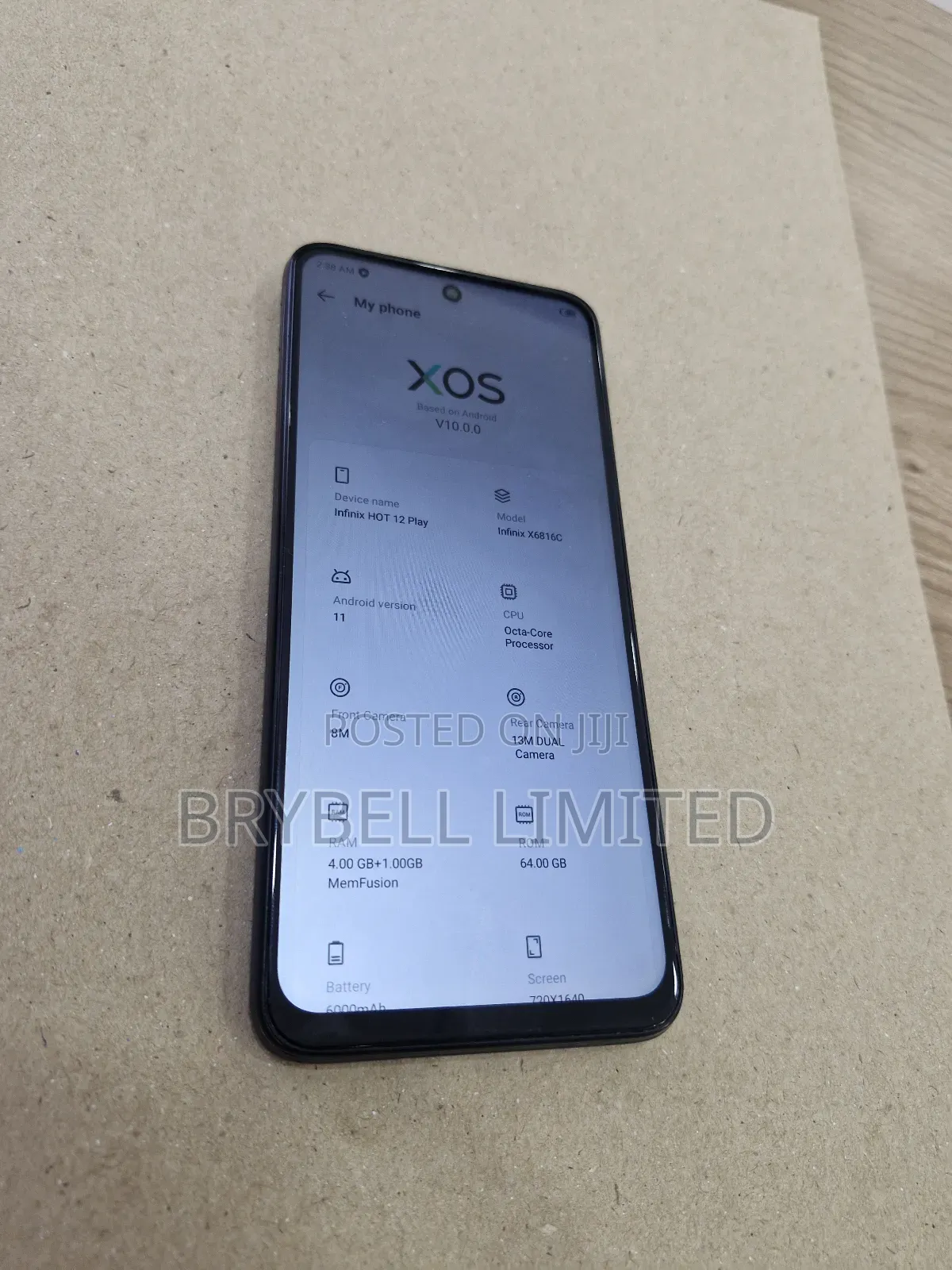 Infinix Hot 12 play 64 GB Gray