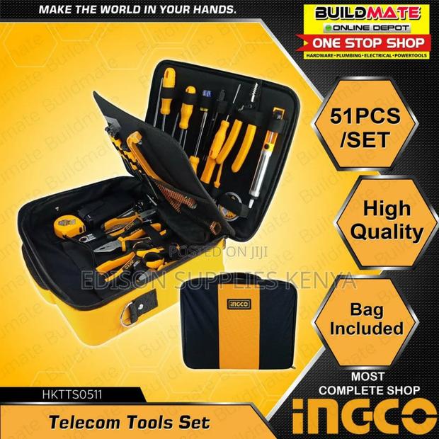 INGCO 51pcs Telecom Tools Set Networking Hand Tools Set - main view