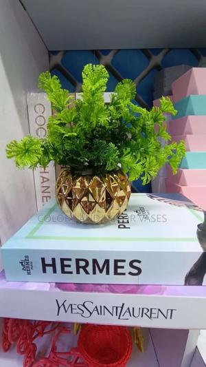 Gold Bonsai With Green Flowers