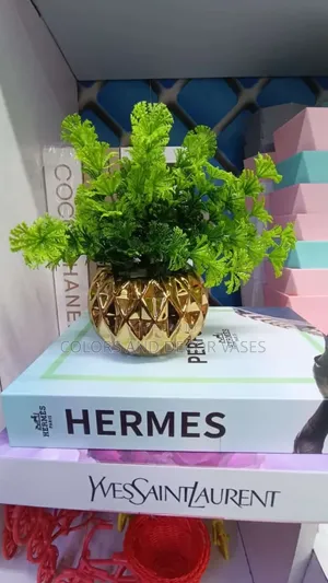 Gold Bonsai With Green Flowers