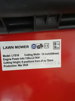18" Briggs Stratton Lawnmower 140cc Handpush 4HP
