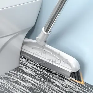 *2 in 1 Bathroom/Kitchen Floor Scrub Brush Scrape Squeegee