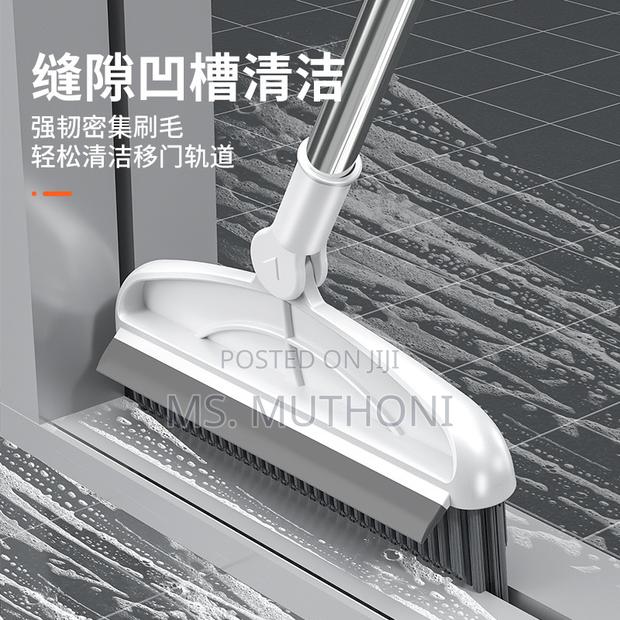 *2 in 1 Bathroom/Kitchen Floor Scrub Brush Scrape Squeegee - thumbnail 3