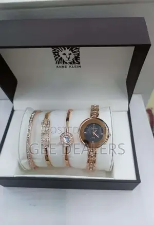 Anne Klein Ladies Wrist Watch+ Bracelets,Ladies Watch Set