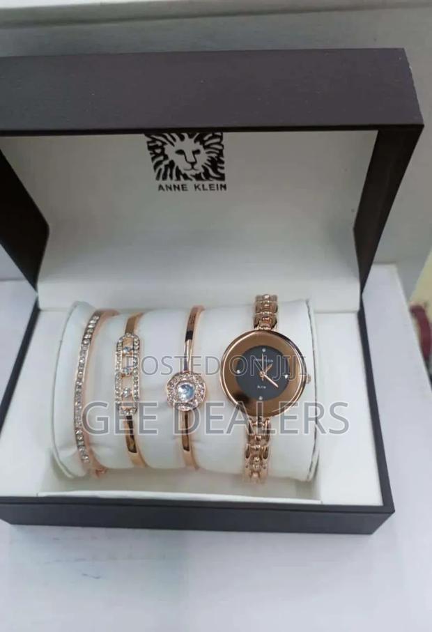 Anne Klein Ladies Wrist Watch+ Bracelets,Ladies Watch Set