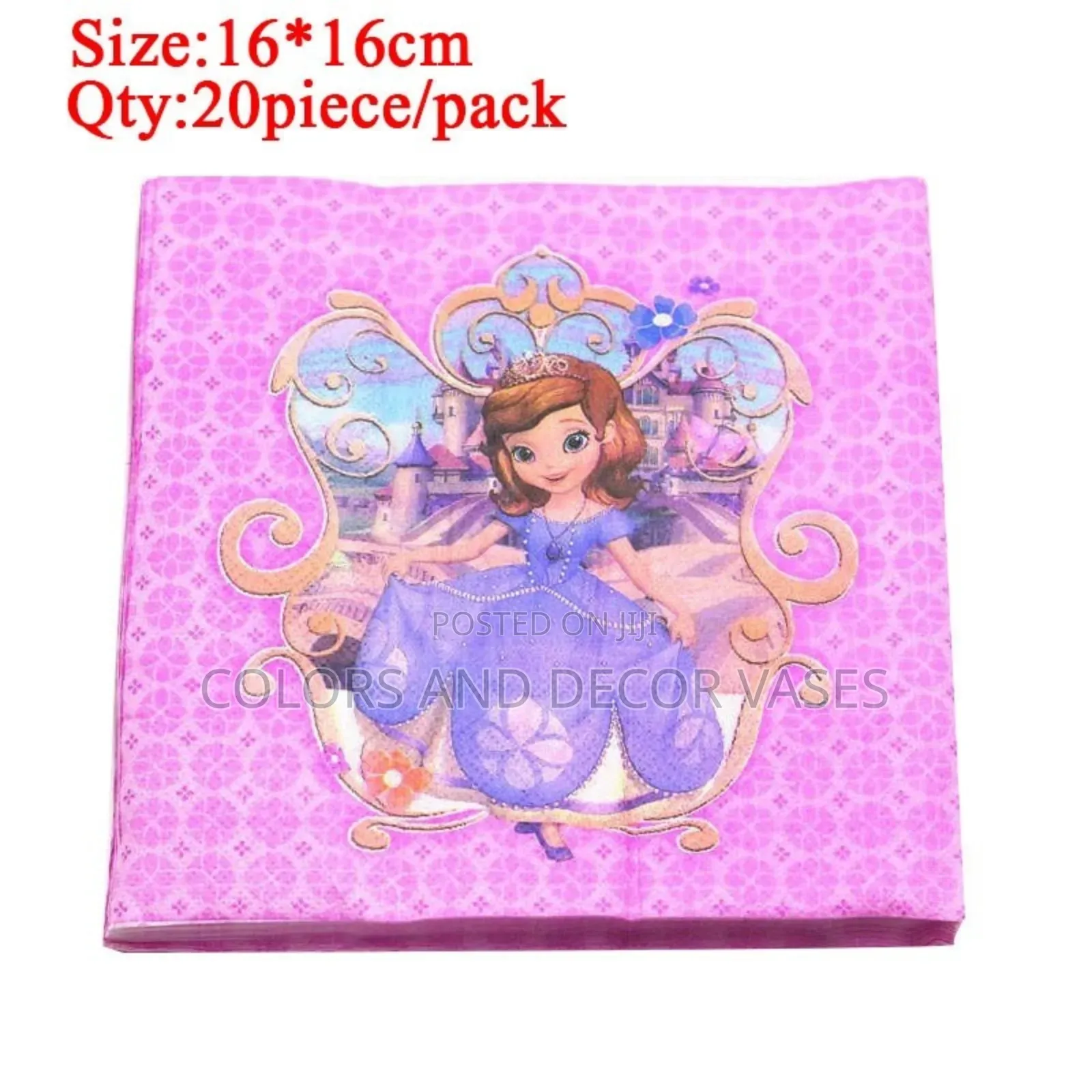 Paper Napkins Sofia Birthday