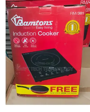 Induction Cooker Ramtoms Rm 381 With Free Pan