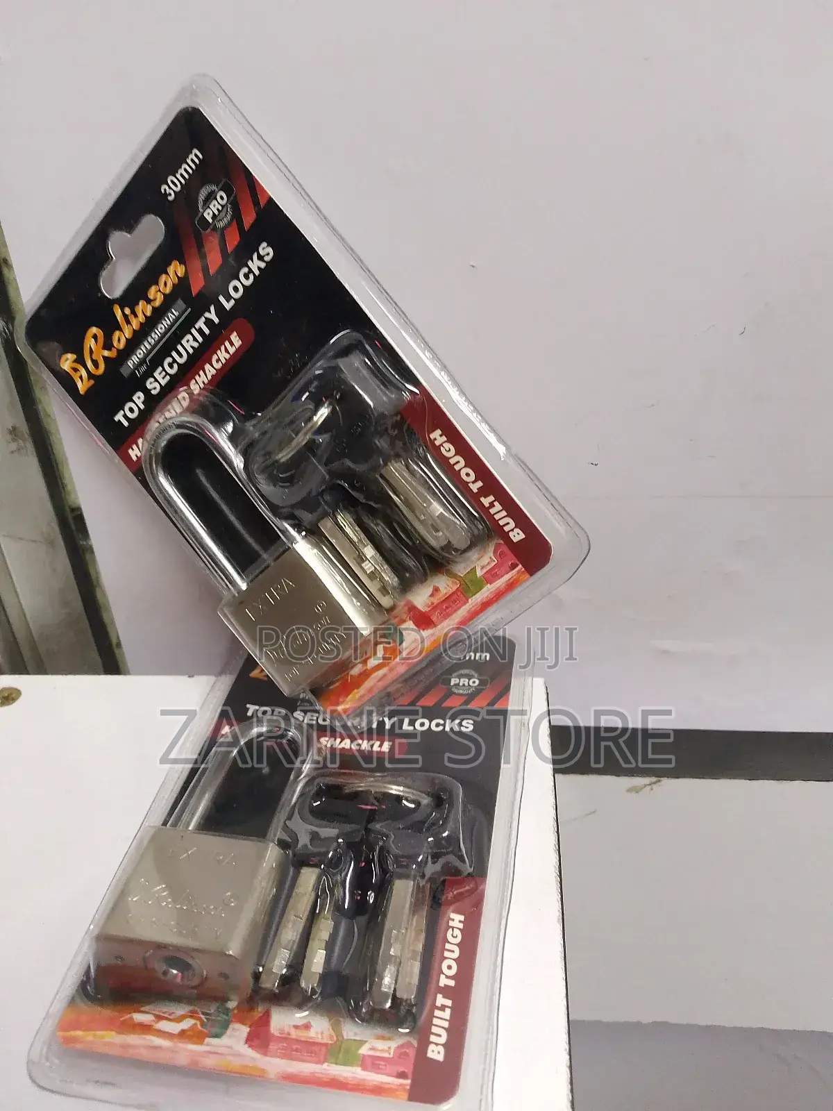 30mm Top Security Lock Padlock Hardened Steel Long Neck Lock