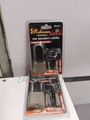 Long Neck Rolinson Padlock 30mm, 4 Keys