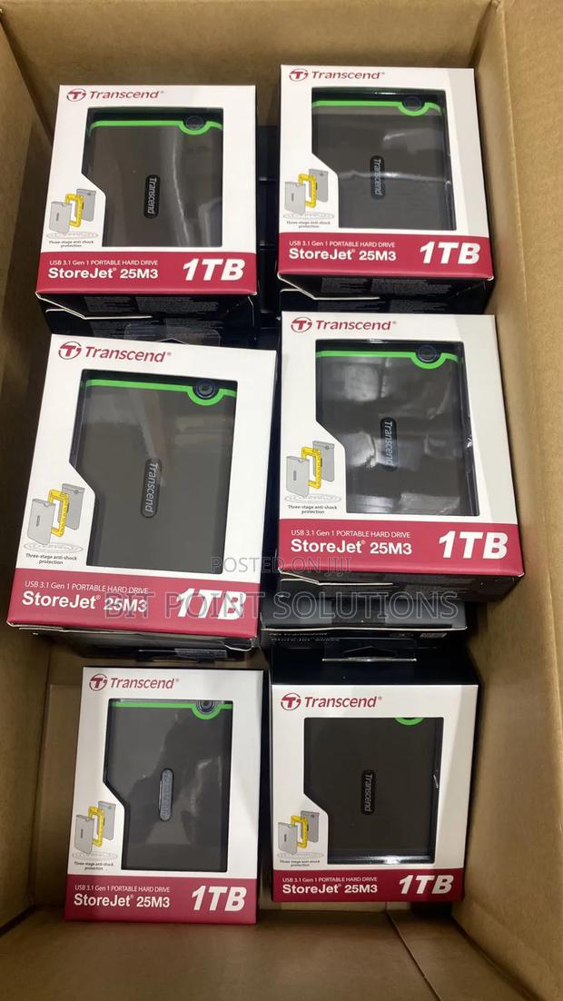 Transcend 1tb External Harddrive//Transcend External Hdd 1tb - main view