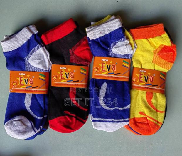 *Plain Ankle Socks 6 Pairs - main view