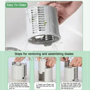 3 in 1 Rotary Vegetables Cutter, Chopper