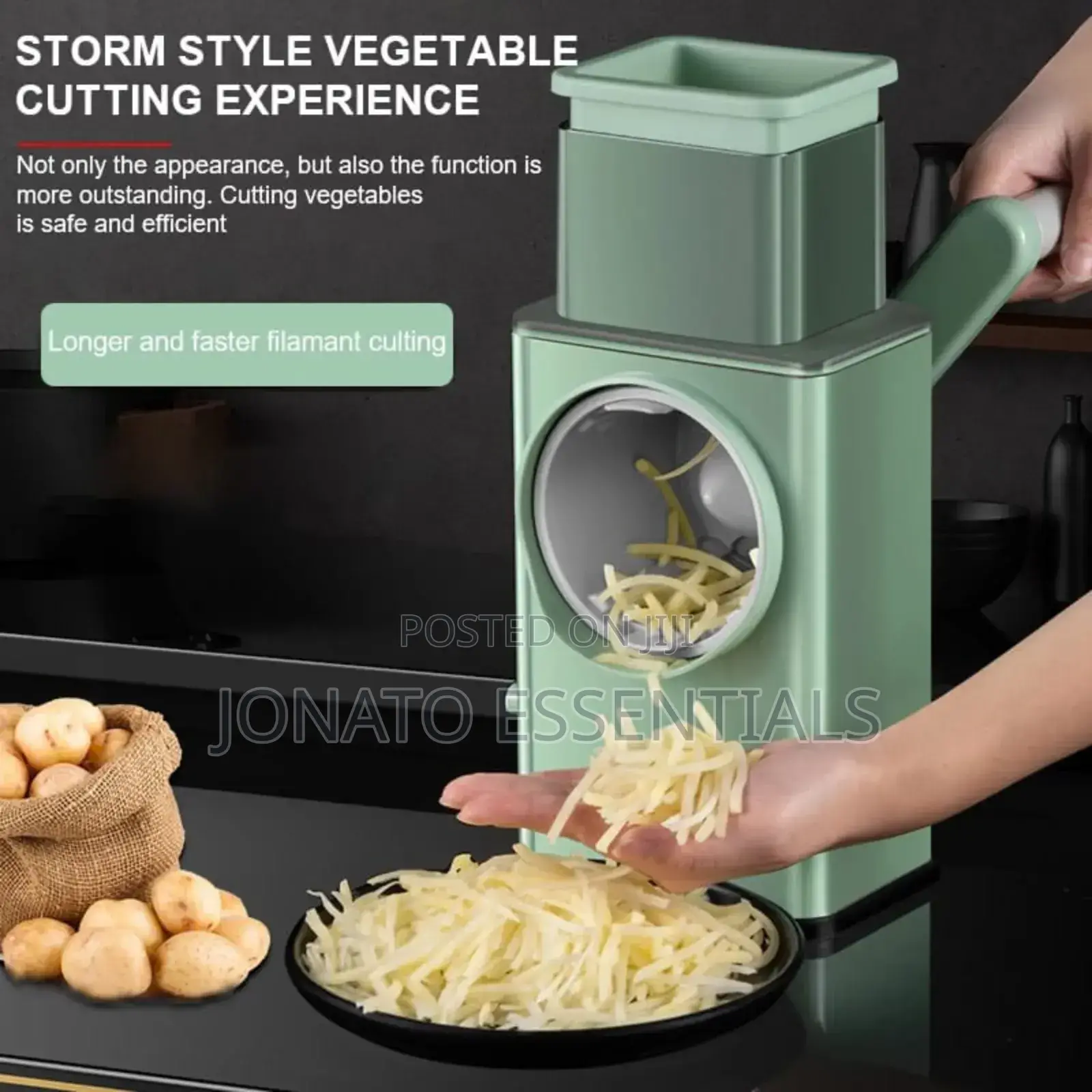 3 in 1 Rotary Vegetables Cutter, Chopper