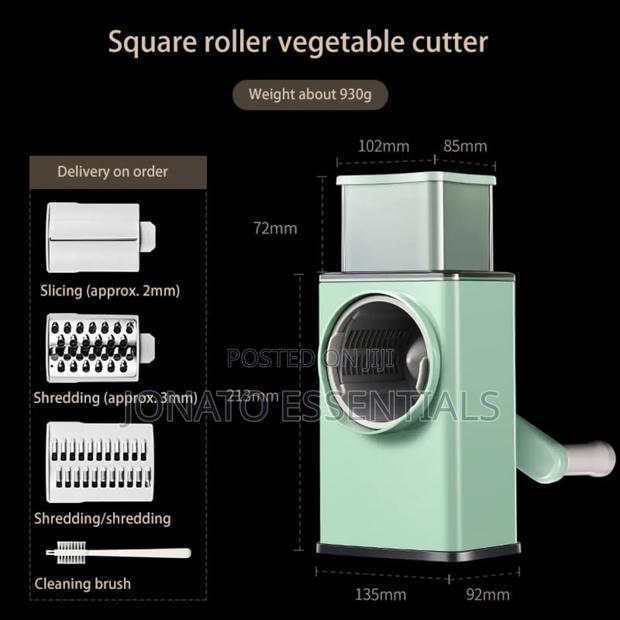 3 in 1 Rotary Vegetables Cutter, Chopper - thumbnail 9