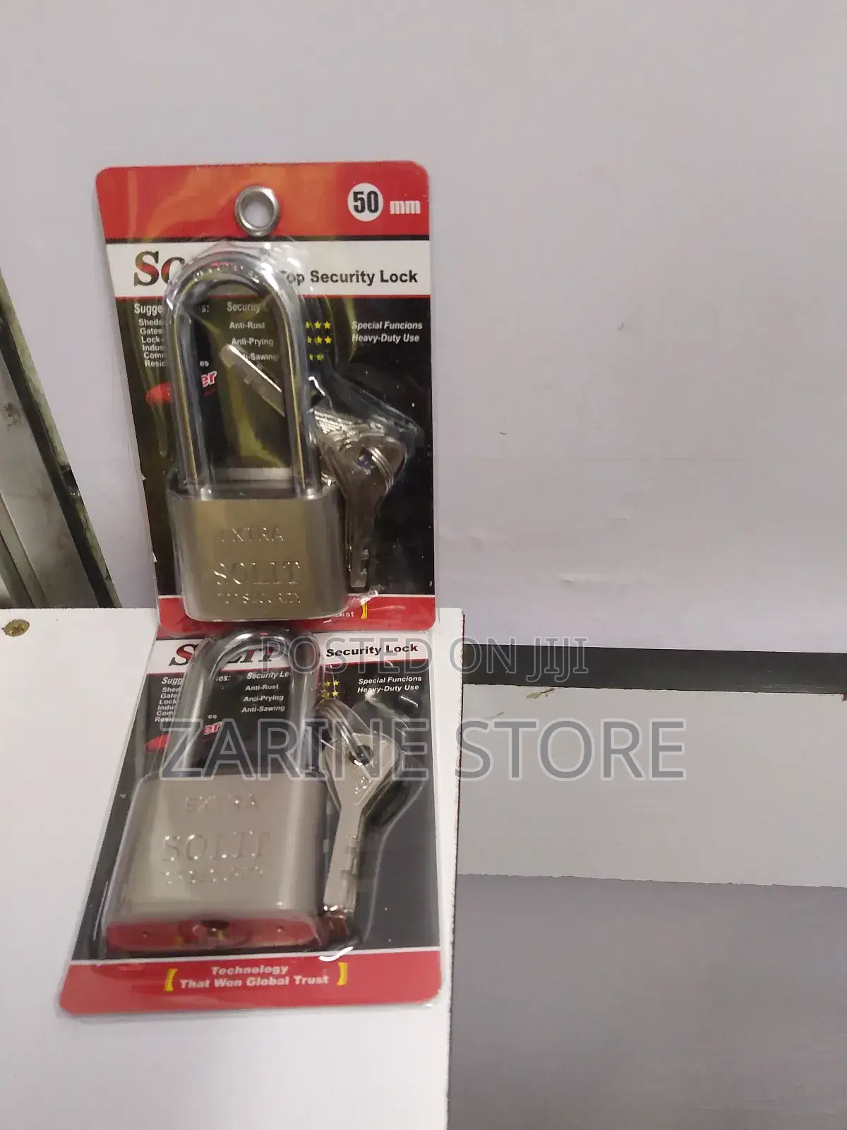 Water Resistant Padlock Long Neck Padlock With Four Key