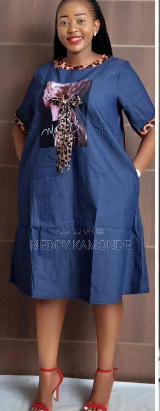 Designer Denim/Jeans Shift Dress - thumbnail 2
