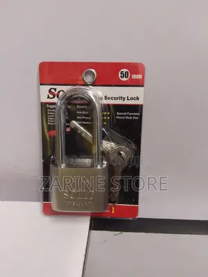Solit 50mm Padlock Made of Hardened Steel, 4 Keys