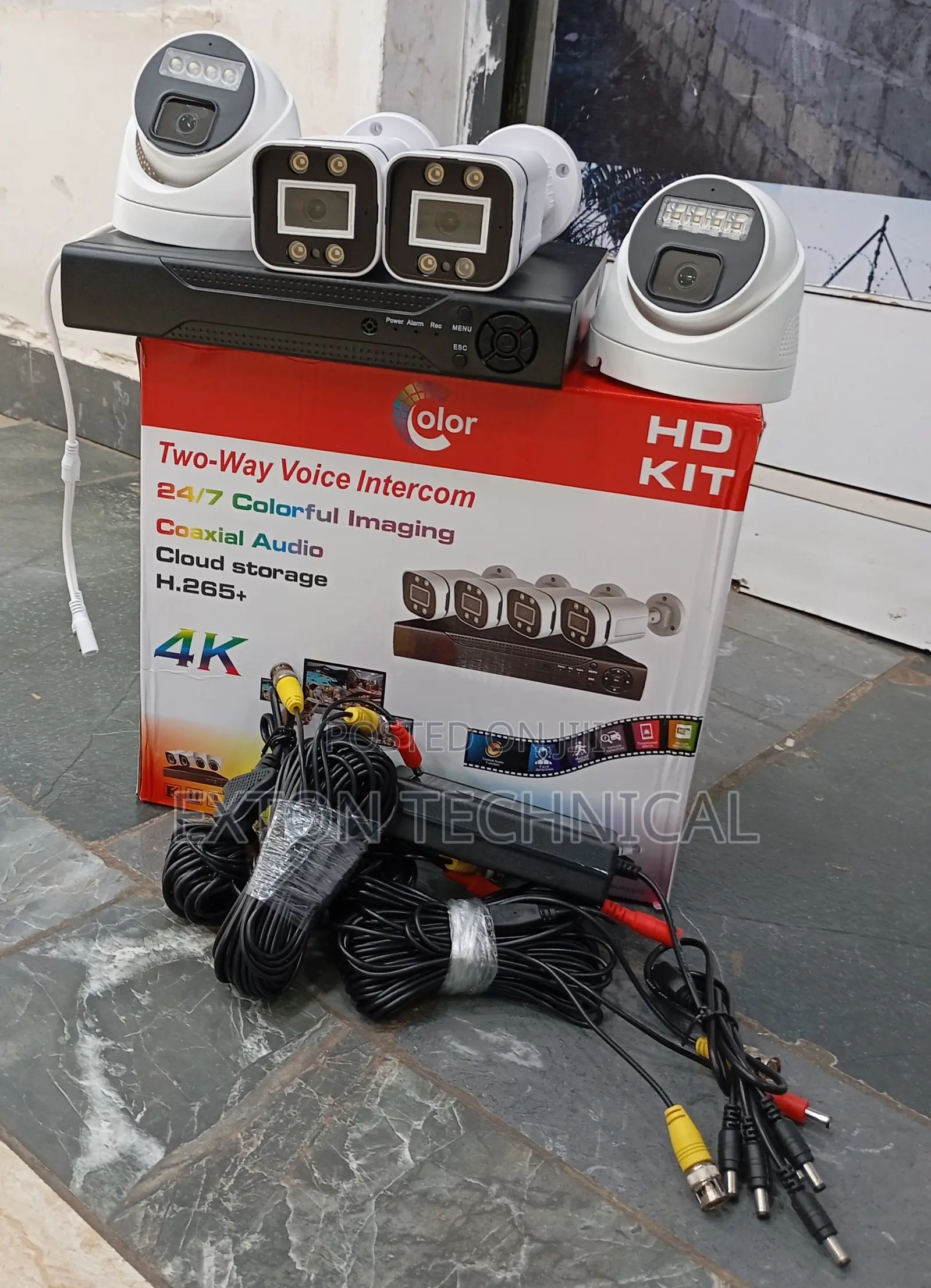 Colorvu Full Color CCTV Camera 4 Channel Complete Kit