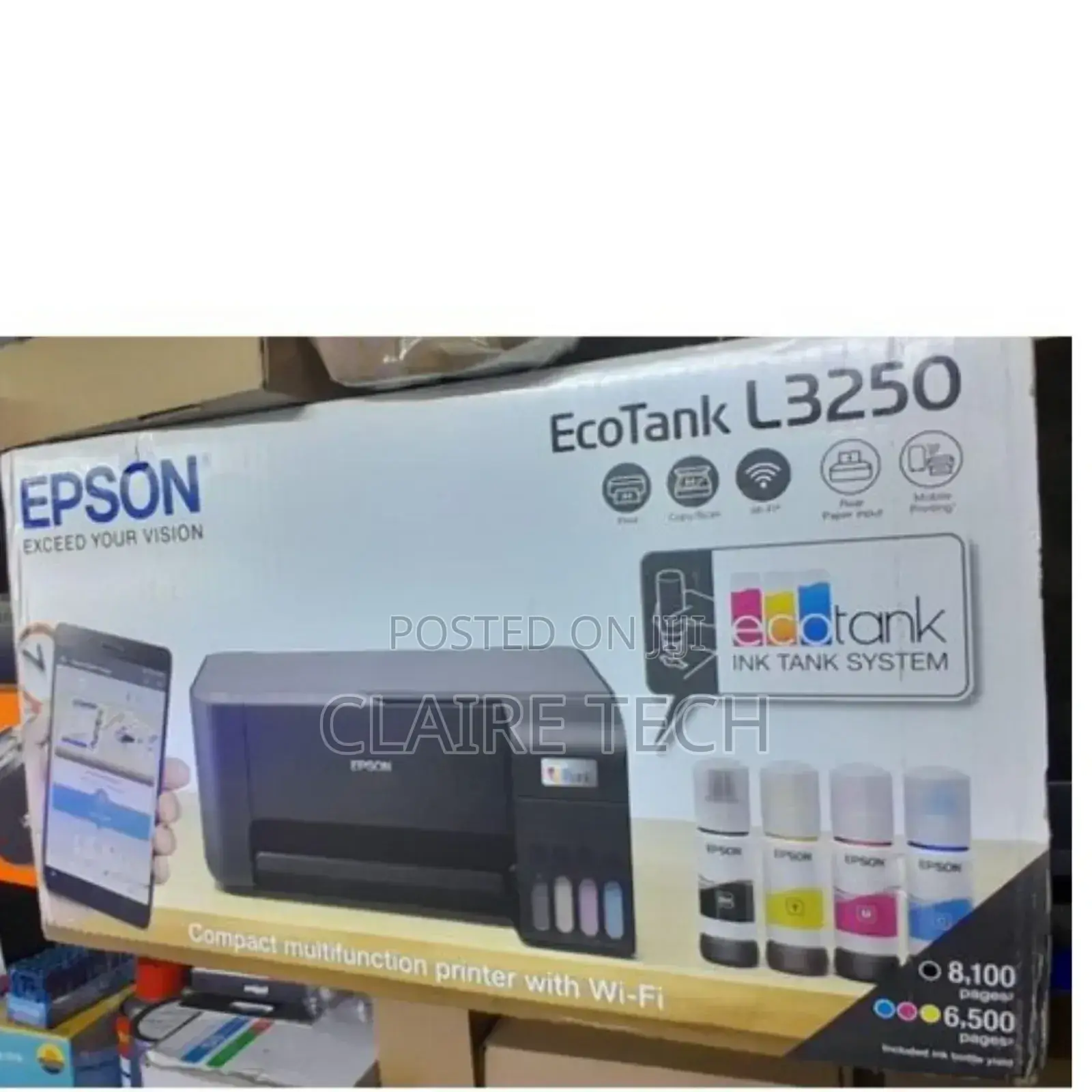 Epson Eco Tank L3250 A4 Wifi Wireless All in One Ink Tank