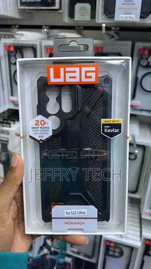 UAG Monarch Case for Samsung Galaxy S22 Ultra (Kevlar Black)