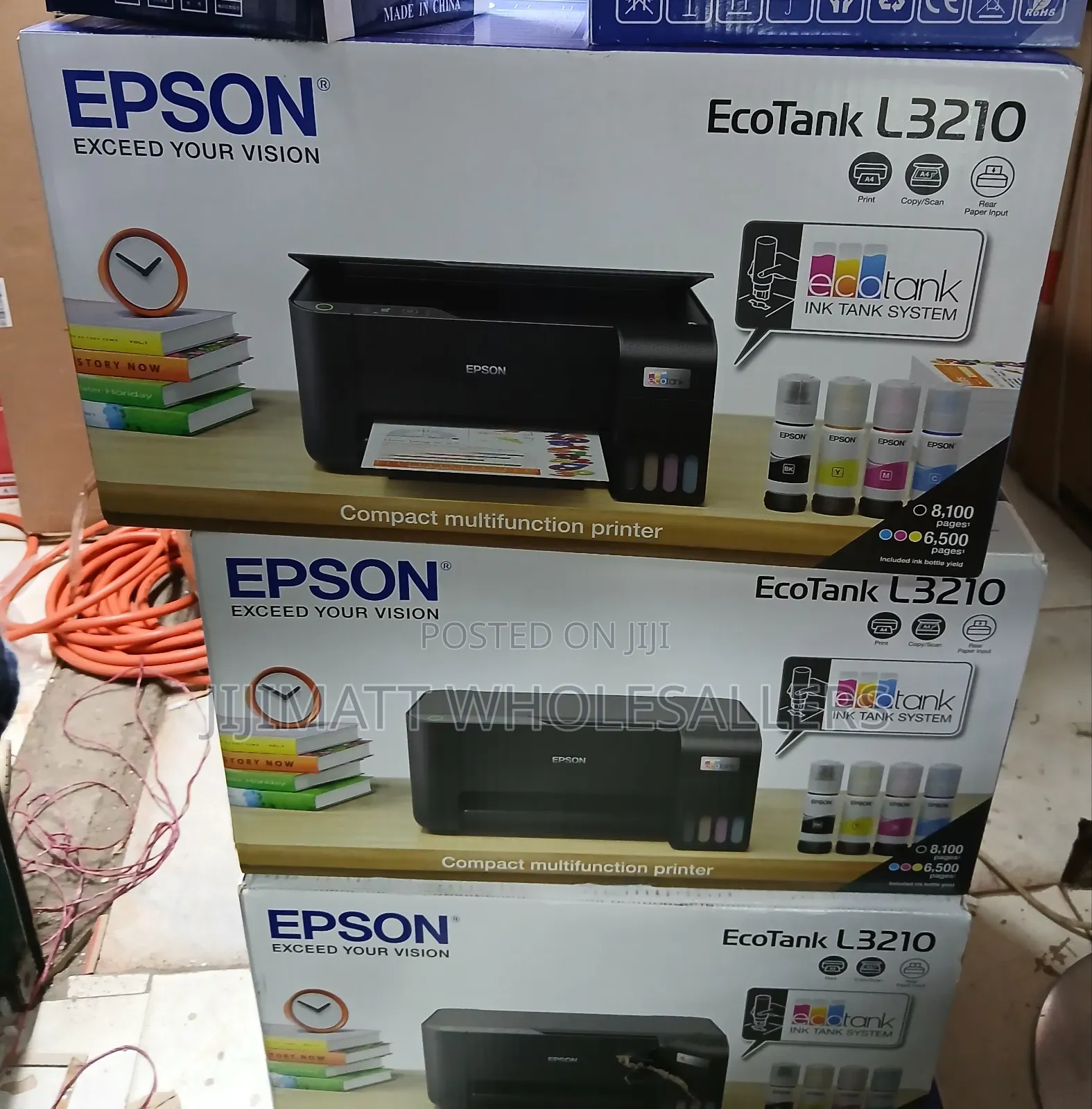 Epson Ecotank L3250 A4 Wifi Wireless All in One Ink Printer