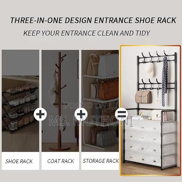 Tier 8 Hook Clear Covers Dust Proof Hanger/ Rack - thumbnail 3